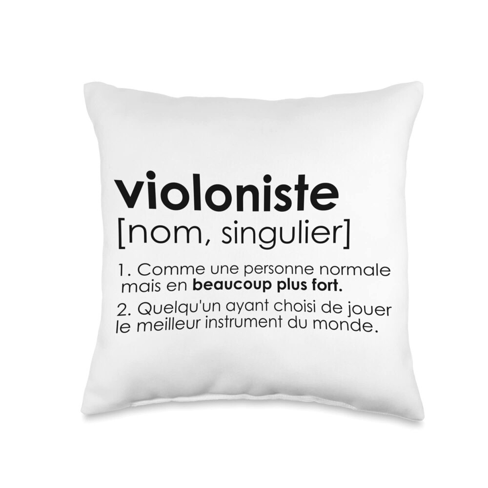 8822 violinist, violin humor definition Throw Pillow